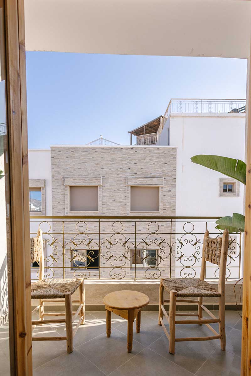 Balcony of the lodge